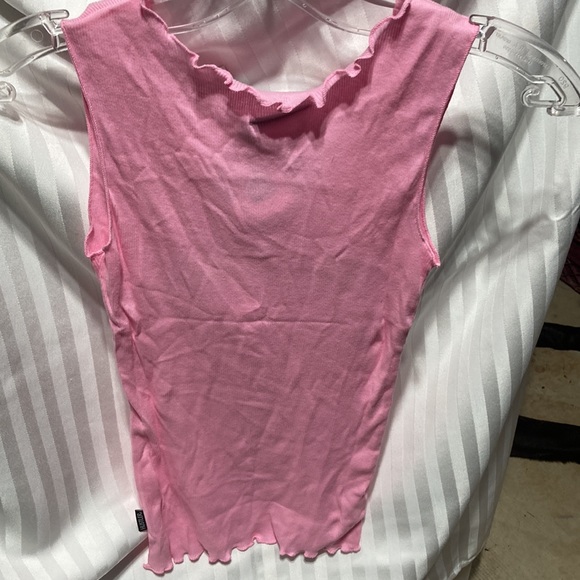 Ladies pink Hustler Barely legal tank top - Picture 8 of 8